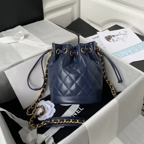 Official oldcobbler CHANEL SMALL BUCKET BAG 0128