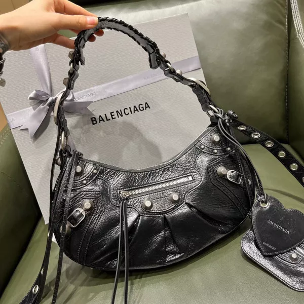 Official oldcobbler BALENCIAGA WOMEN'S LE CAGOLE SMALL SHOULDER BAG 0121