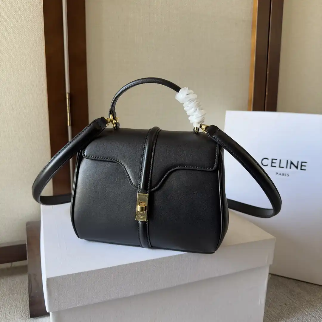 CELIN* MINI 16 IN SATINATED CALFSKIN-18.5*15.5*9cm 0122