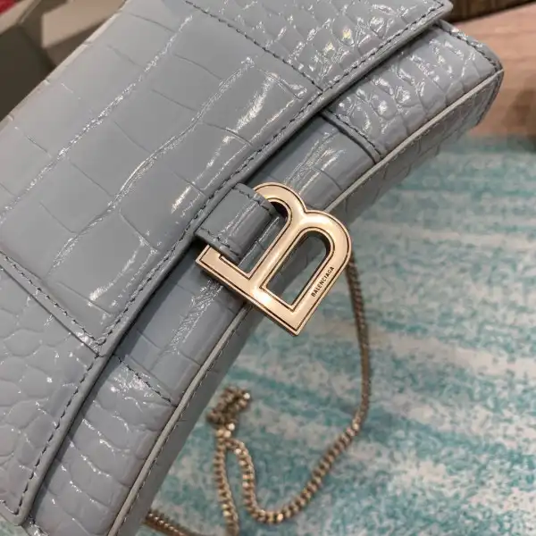 Official oldcobbler BALENCIAGA  HOURGLASS CHAIN BAG 0131