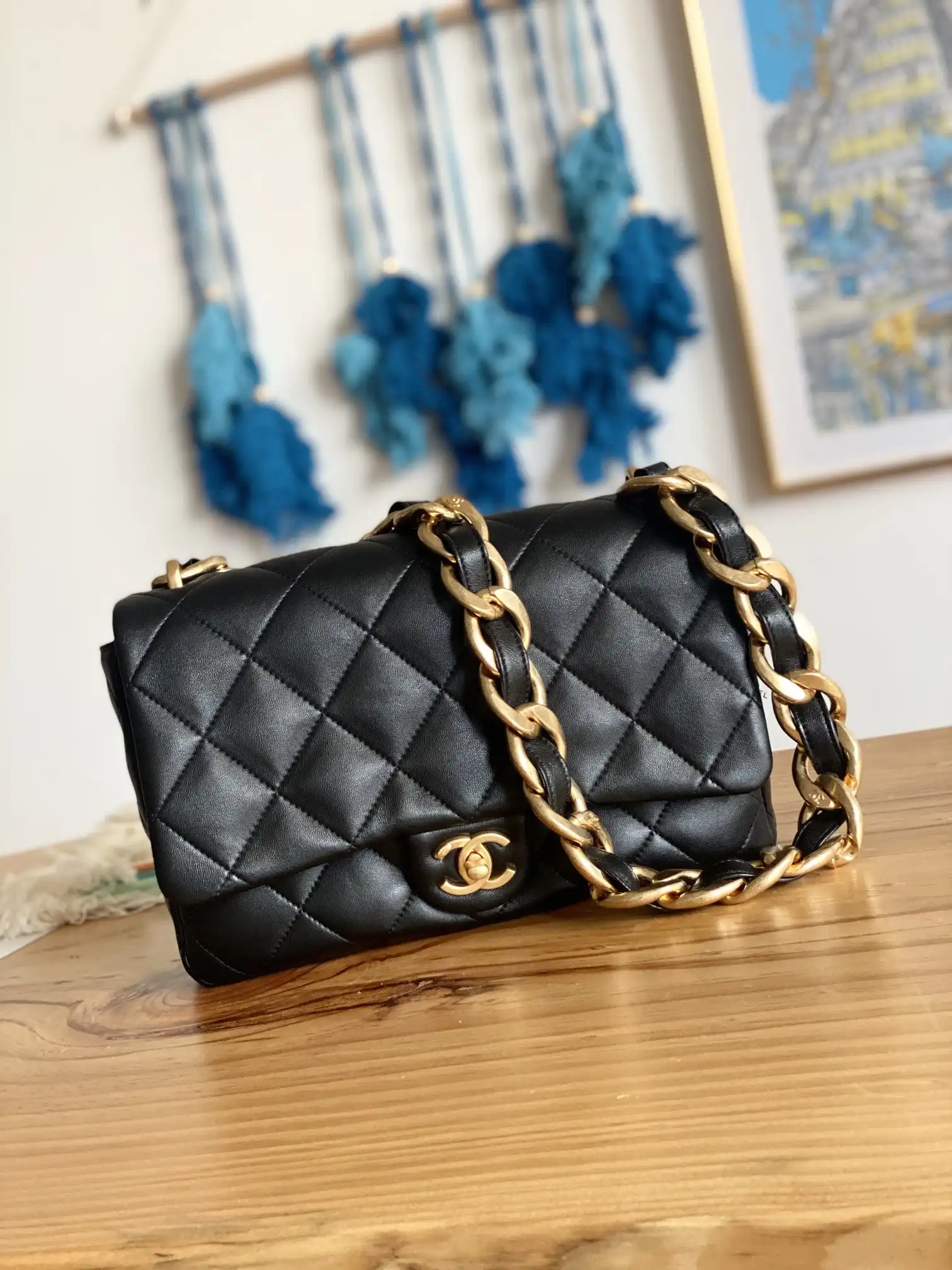 Official oldcobbler CHANEL LARGE FLAP BAG 0128