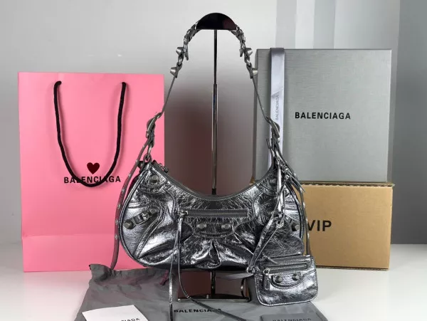 BALENCIAGA WOMEN'S LE CAGOLE SMALL SHOULDER BAG 0121