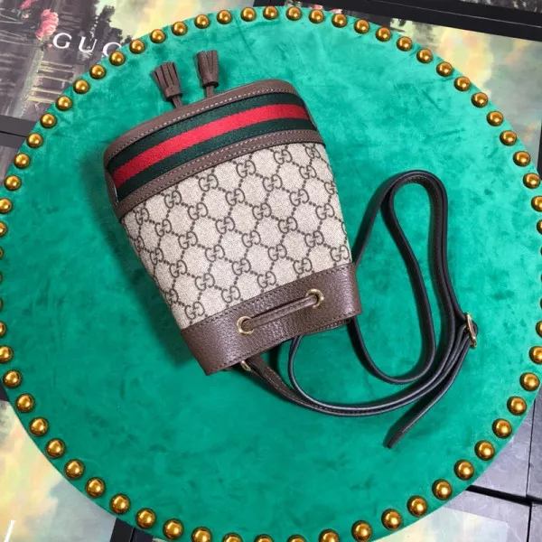 Official oldcobbler Gucci Ophidia GG bucket bag 0120