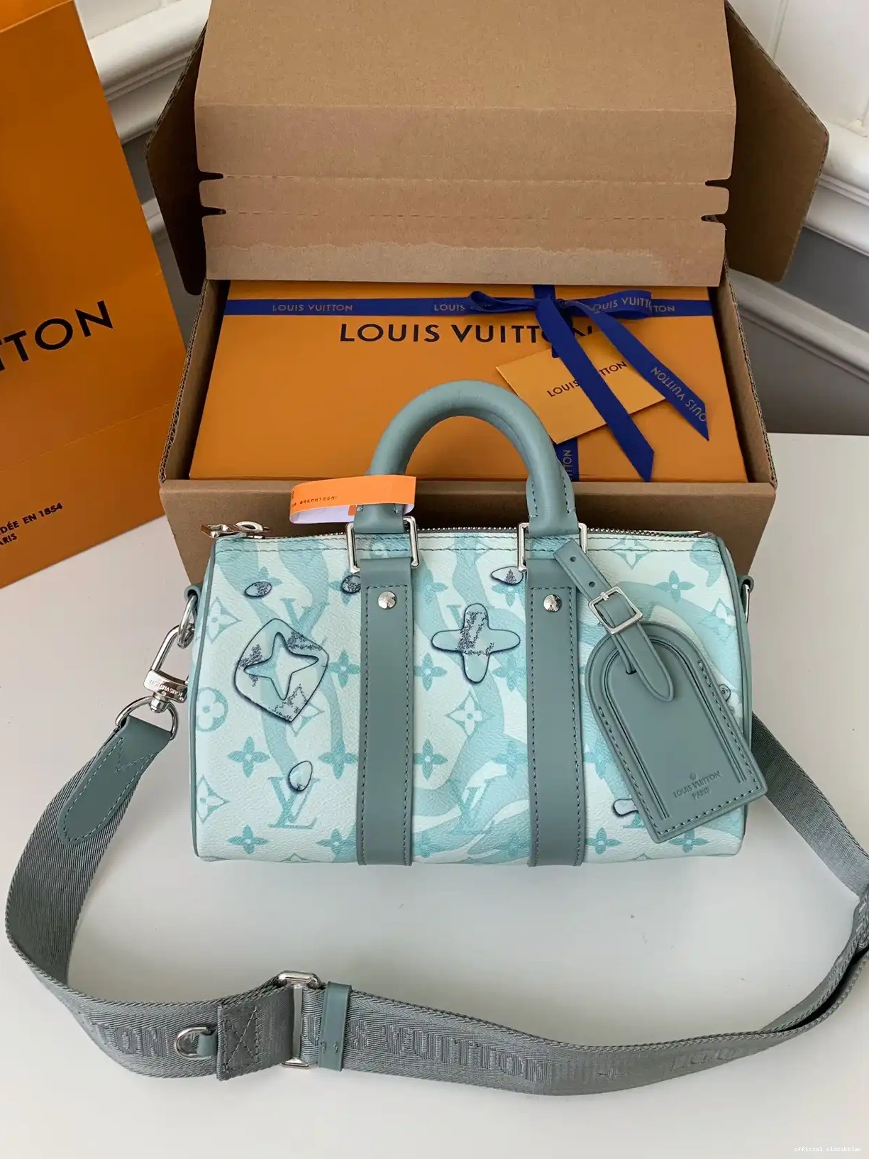 Official oldcobbler BANDOULIÈRE LOUIS VUITTON 25 KEEPALL 0223