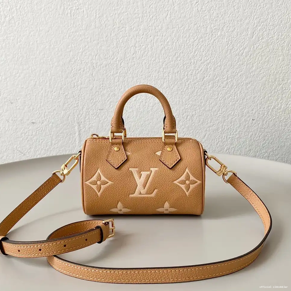 Official oldcobbler VUITTON NANO SPEEDY LOUIS 0215