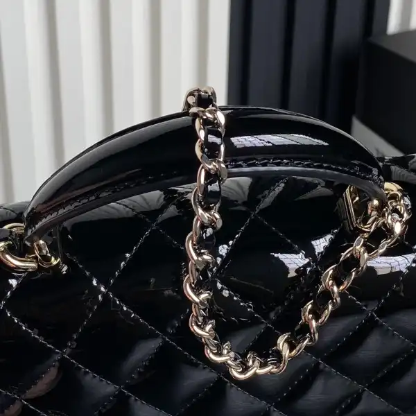 Official oldcobbler CHANEL Mini CHANELassic Handbag With Top Handle 0206