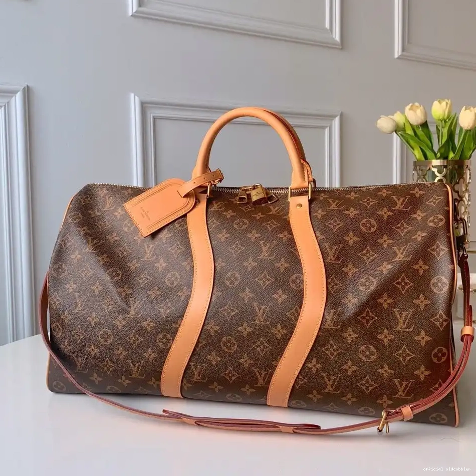 Official oldcobbler LOUIS VUITTON 50 KEEPALL 0224