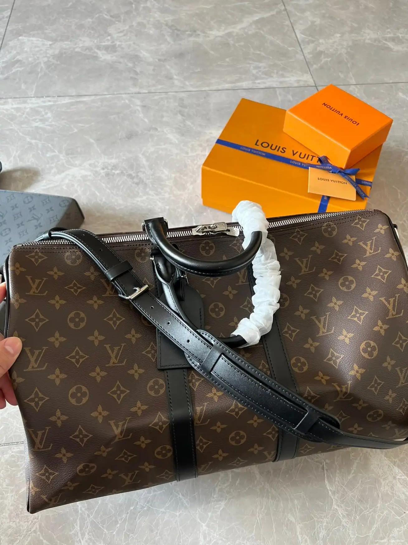 Official oldcobbler 45 Vuitton Louis Keepall 0209