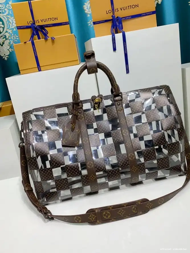 Official oldcobbler VUITTON LOUIS KEEPALL BANDOULIÈRE 50 0212