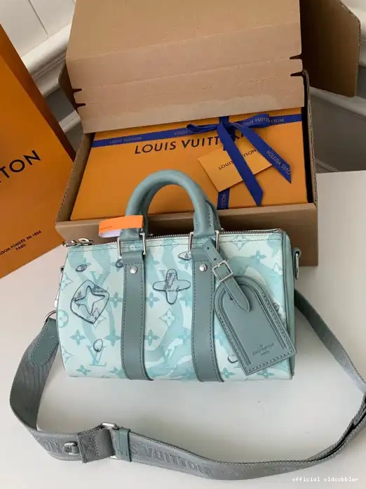 Official oldcobbler BANDOULIÈRE LOUIS VUITTON 25 KEEPALL 0223