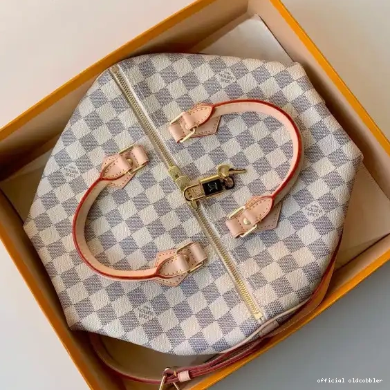 Official oldcobbler Louis SPEEDY Vuitton 30 BANDOULIERE 0214