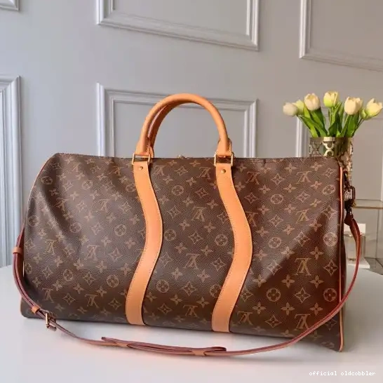 Official oldcobbler LOUIS VUITTON 50 KEEPALL 0224