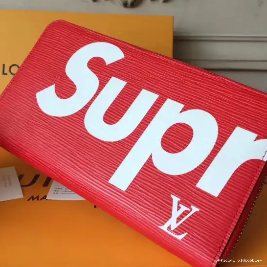 Official oldcobbler Vuitton supreme wallet Louis Zip 0226