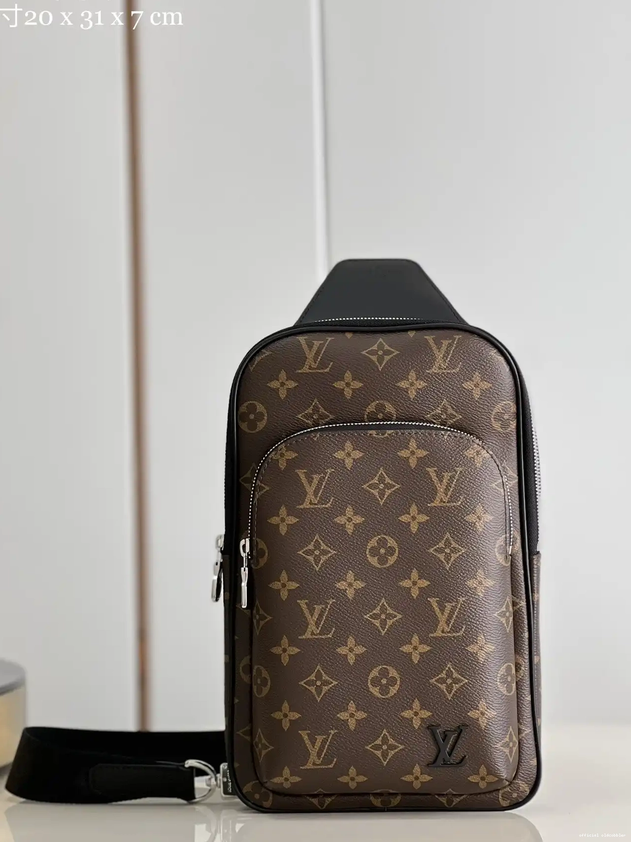 Official oldcobbler VUITTON NM LOUIS Slingbag Avenue 0207