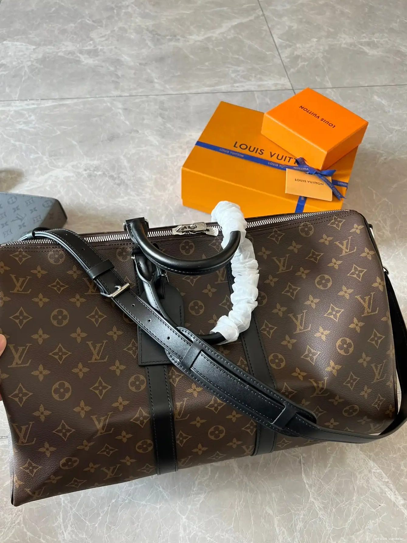 Official oldcobbler 45 Vuitton Louis Keepall 0209