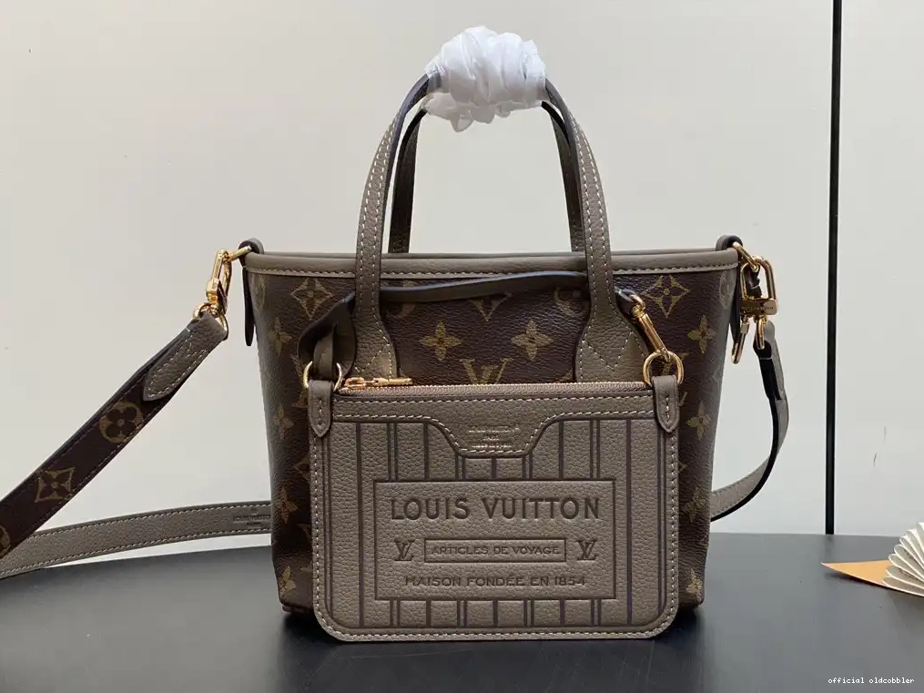 Official oldcobbler Neverfull VUITTON Out Bandoulière LOUIS Inside BB 0218