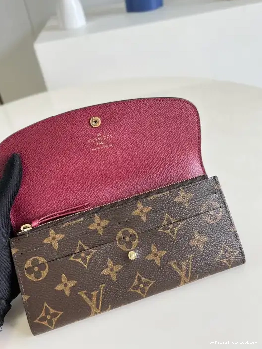 Official oldcobbler wallet EMILIE VUITTON LOUIS 0216