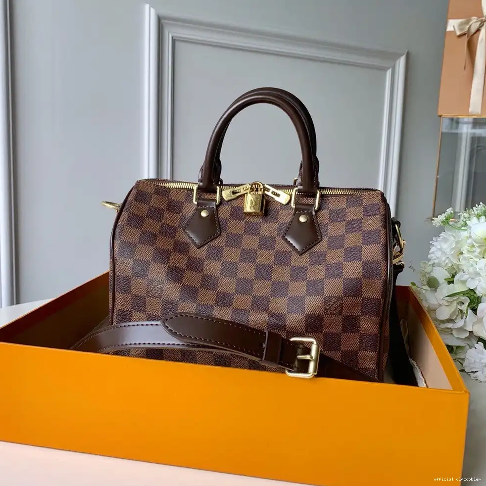 Official oldcobbler 25 BANDOULIERE SPEEDY Vuitton Louis 0216