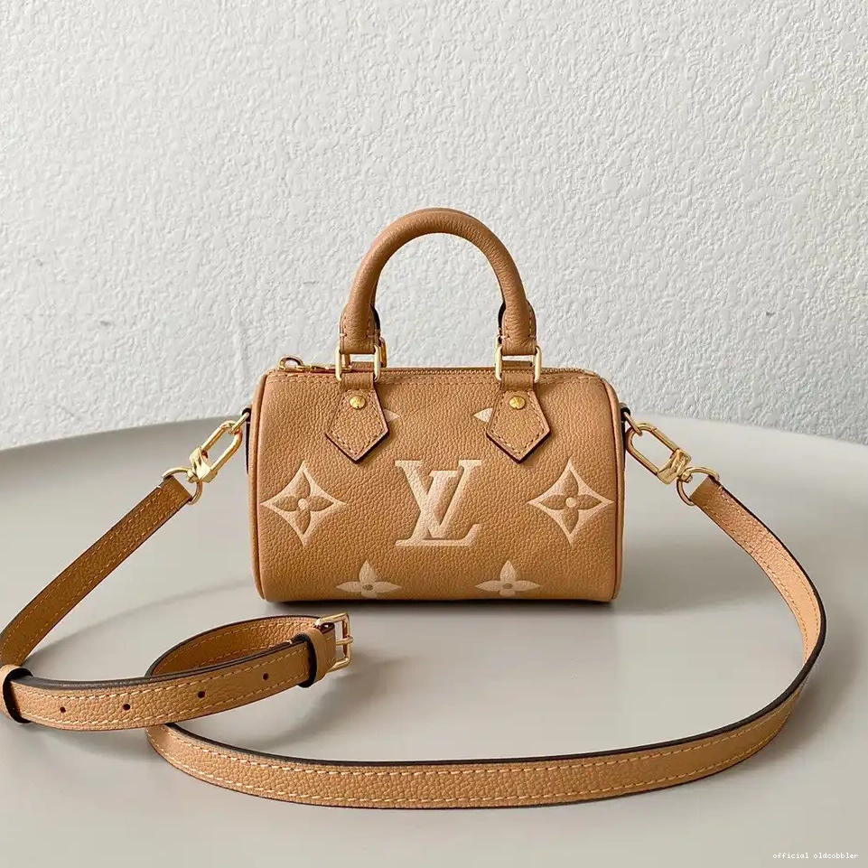 Official oldcobbler VUITTON NANO SPEEDY LOUIS 0215