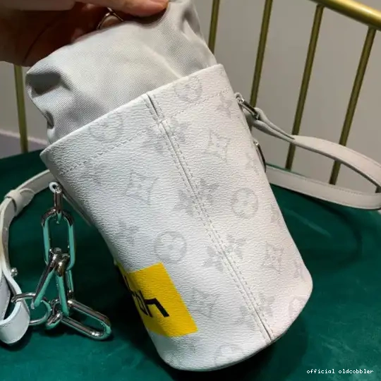 Official oldcobbler CHALK LOUIS VUITTON NANO BAG 0215