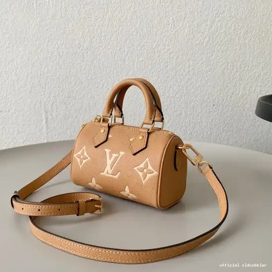 Official oldcobbler VUITTON NANO SPEEDY LOUIS 0215