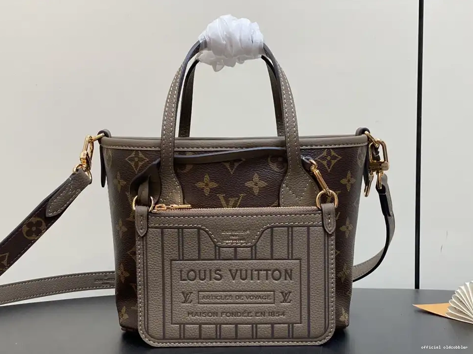 Official oldcobbler Neverfull VUITTON Out Bandoulière LOUIS Inside BB 0218