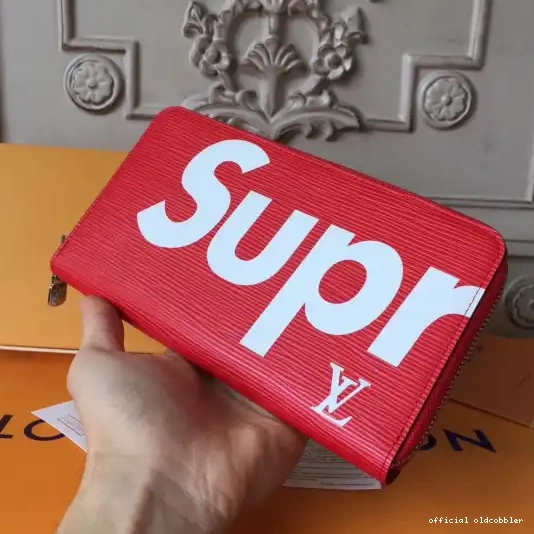 Official oldcobbler Vuitton supreme wallet Louis Zip 0226