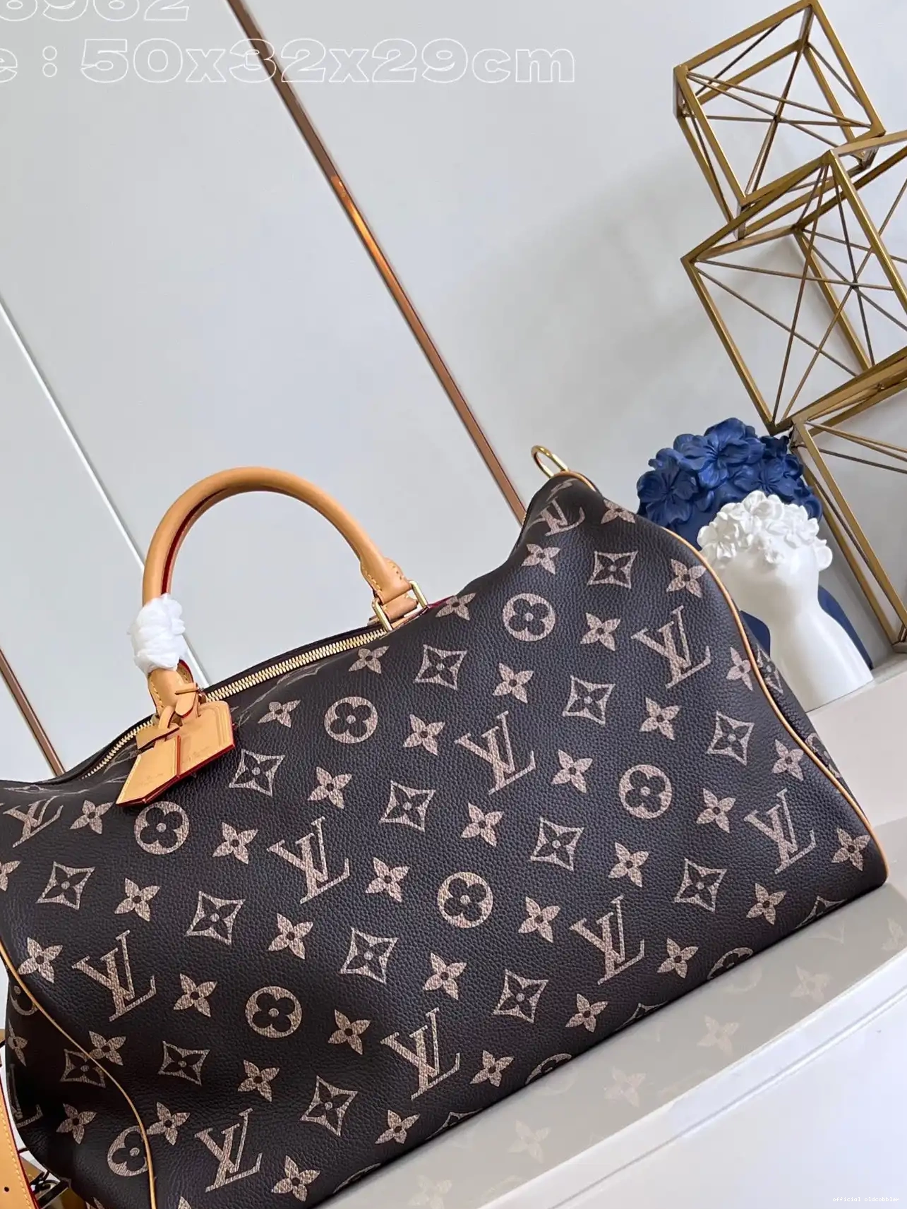 Official oldcobbler VUITTON Speedy P9 50 LOUIS Bandoulière 0216