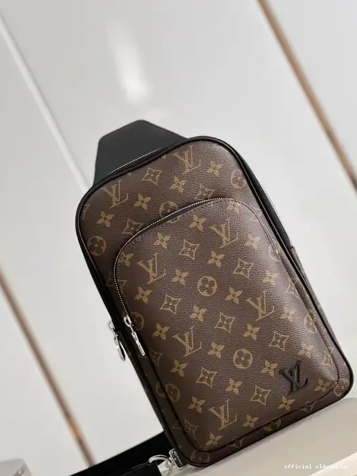 Official oldcobbler VUITTON NM LOUIS Slingbag Avenue 0207