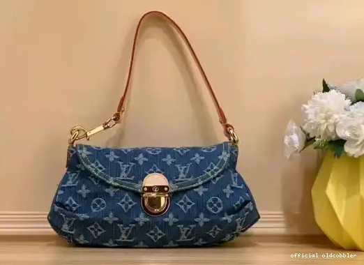 Official oldcobbler PLEATY VUITTON HANDBAG LOUIS 0213