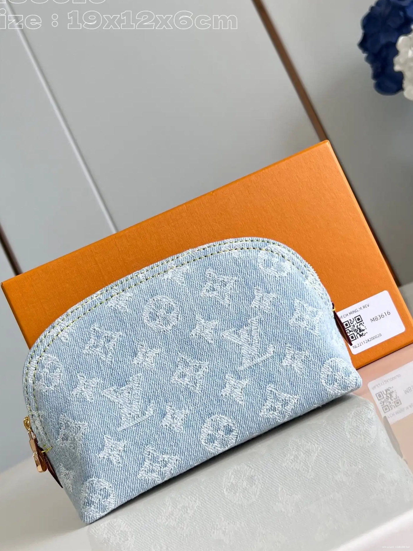 Official oldcobbler PM Pochette Vuitton Louis Cosmétique 0302